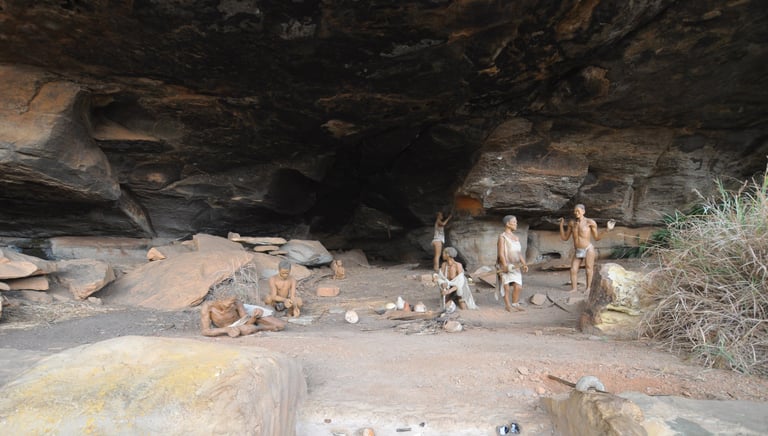 the Bushmans cave, Giants Castle, South Africay Billington at