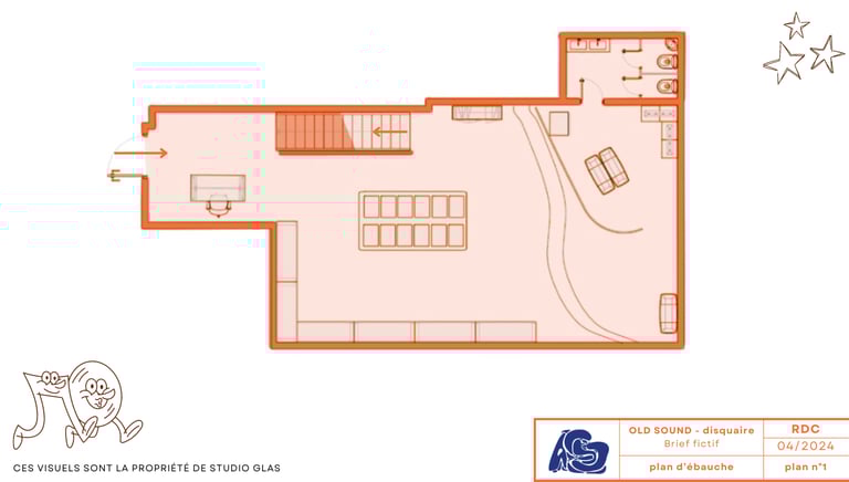 STUDIO GLAS - agencement & branding - projet old sound plans