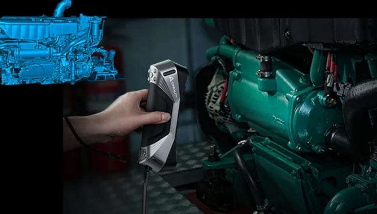 scanner 3d, scansione 3d con scanner creality raptor