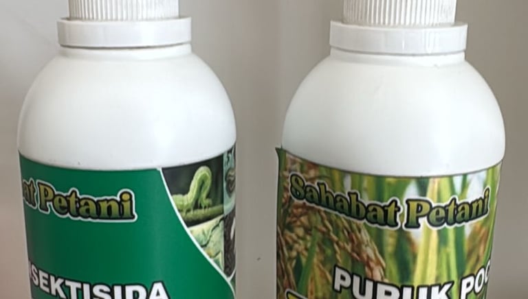 two bottles of liquid and a bottle of liquid