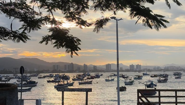 Praia do Trapiche na cidade de Penha