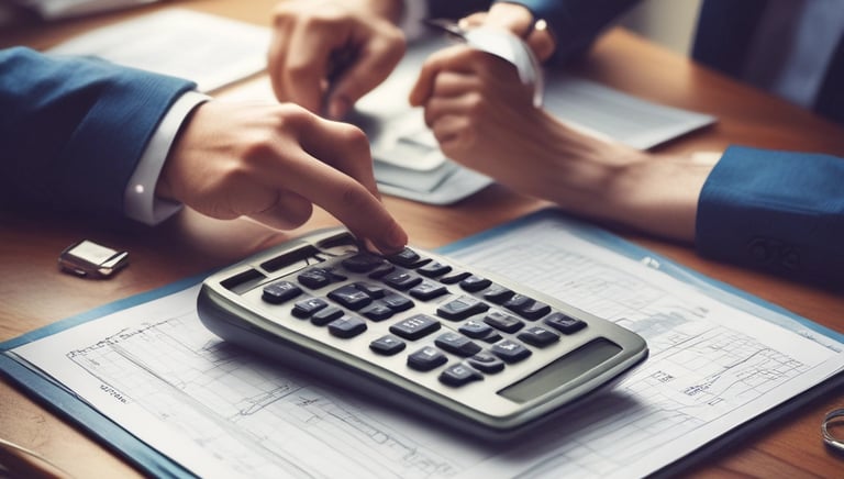A professional consultation setting with a medical professional sitting at a desk facing a client. The room has a modern aesthetic with white walls decorated with framed certificates. The desk is organized with office supplies, a laptop, and a fruit bowl in the center.