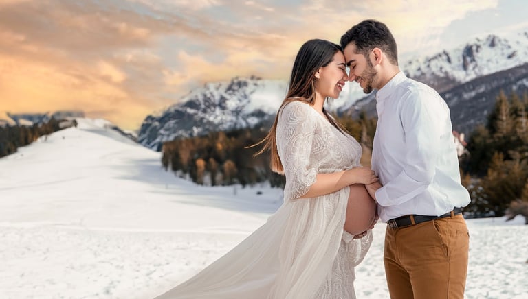 sesión de fotos para embarazadas en Bariloche