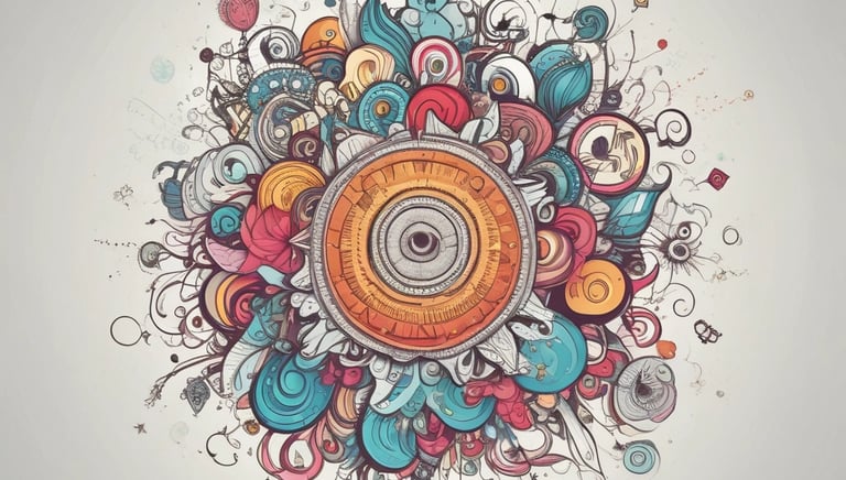 white and black abstract painting