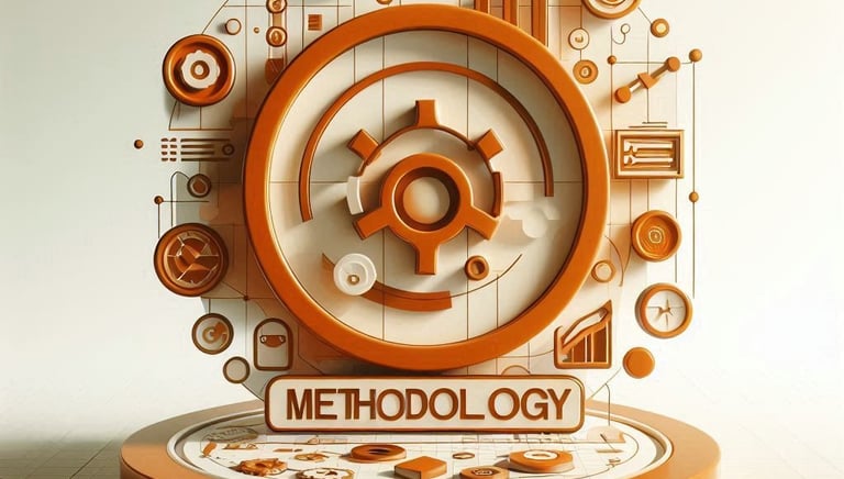 Gráfico que hace alusión a la metodología, apoyándose de engranes