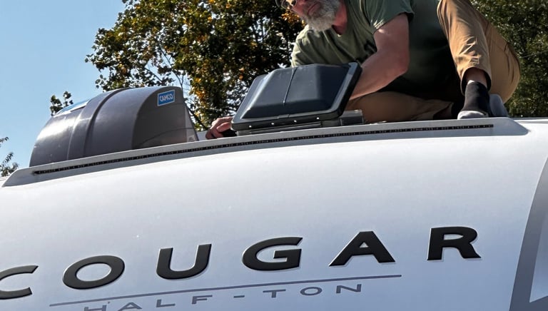 putting on RV Vent covers