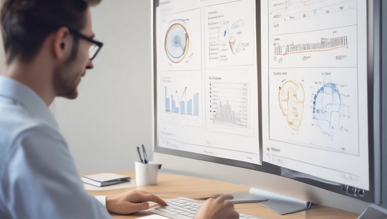 An illustration of AI technology automating business processes.