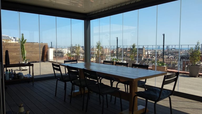 commercial glass curtains