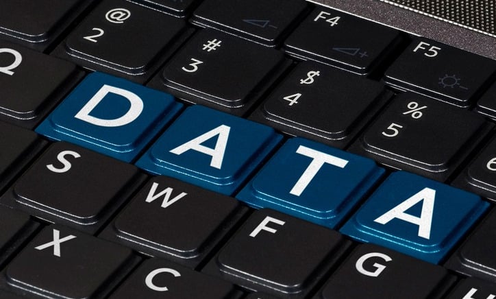 "DATA" Spelled Out on Keyboard
