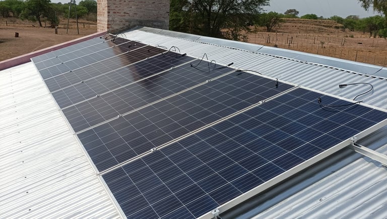 energia solar fotovoltaica aislada de la red electrica instalamos en su campo