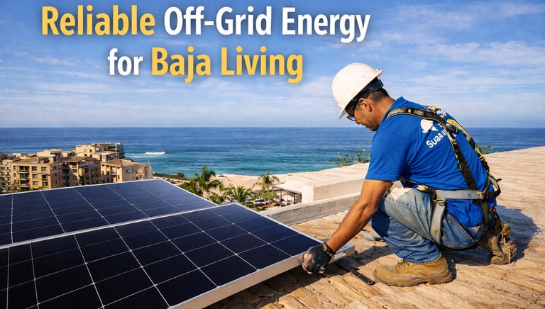 #LosCabosSolar #OffGridSolar #BajaSolar #SinCFE #SolarConBaterias