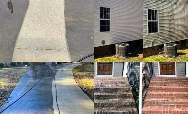 Professional residential and commercial pressure washing services by Garnet Painting & Remodeling in Coffee County, GA — befo