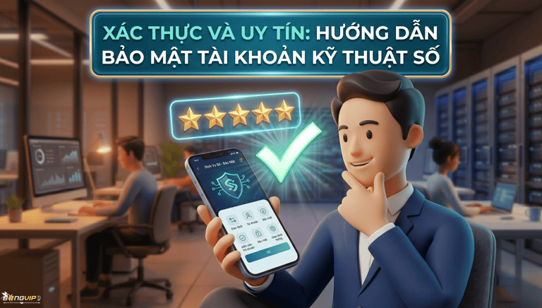 XÁC THỰC VÀ UY TÍN: HƯỚNG DẪN BẢO MỆT TÀI KHOẢN KỸ THUẬT SỐ