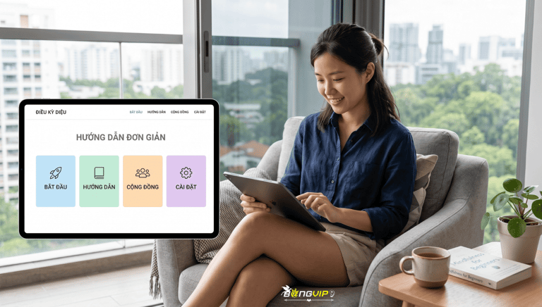 Giao diện tối giản giúp người mới dễ dàng quan sát và làm quen.