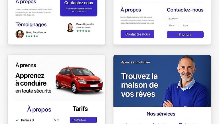 Aperçu de maquette gratuite de site internet – Alpha Digital