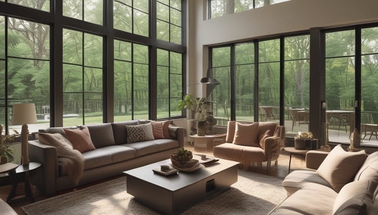 A realtor discussing home selling strategies with clients in a cozy living room.