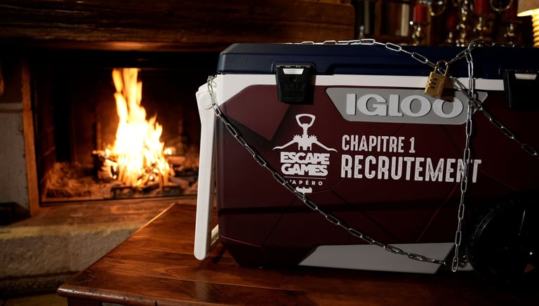 un glacière escapero, l'escape game ou vous devez sauver l'apéro