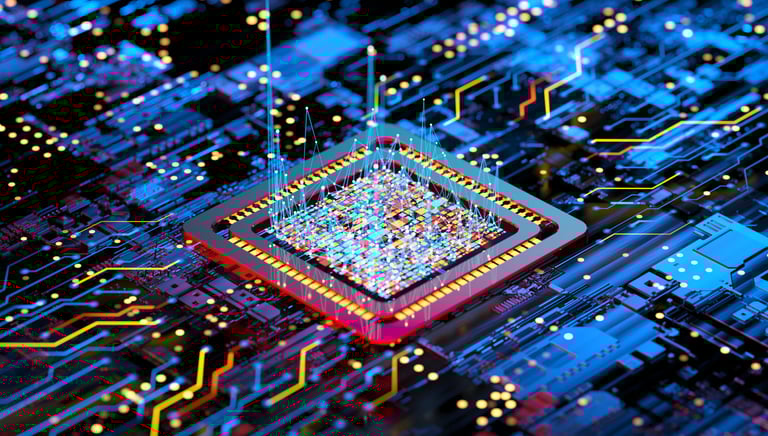 a computer chip chip chip chip on a computer chip