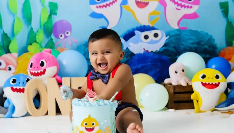 a baby sharky cake with a baby sharky cake