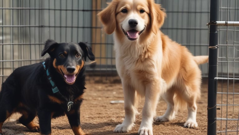 A Siberian Husky performing advanced tricks in an outdoor training environment.