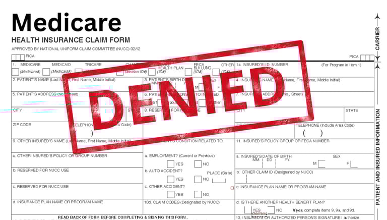 Medicare Reimbursement claim denied