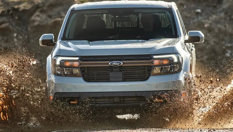 Ford Maverick na lama