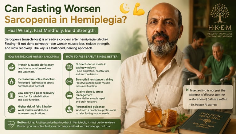  Explore the relationship between fasting, sarcopenia, rehabilitation, nutrition, and muscle preserv