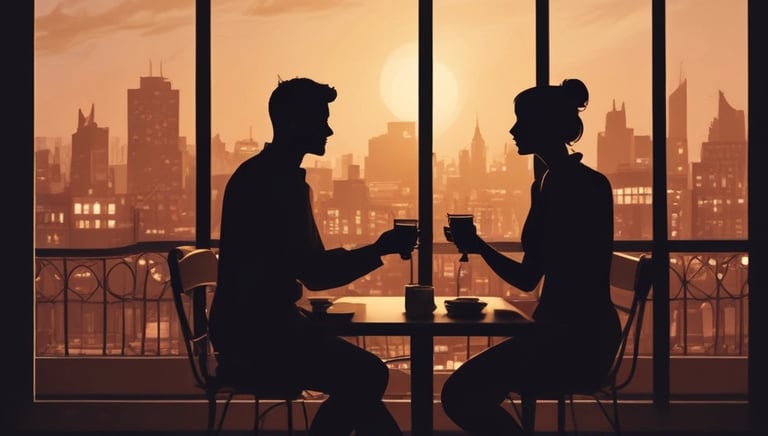 A minimalistic yet elegant wedding invitation design featuring soft colors and floral accents.