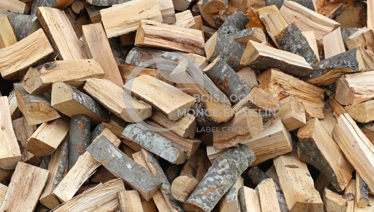 buches en tas en vrac