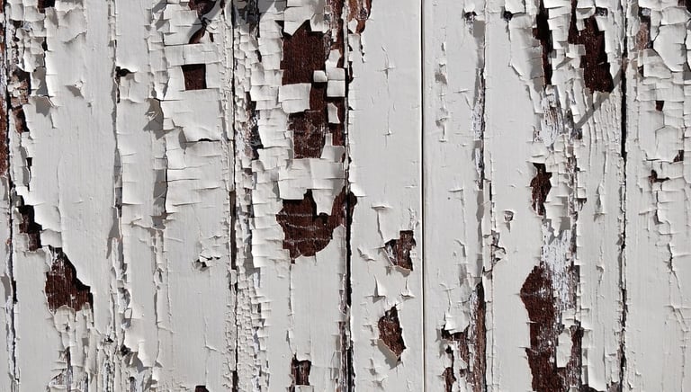 Peinture ancienne sur volet