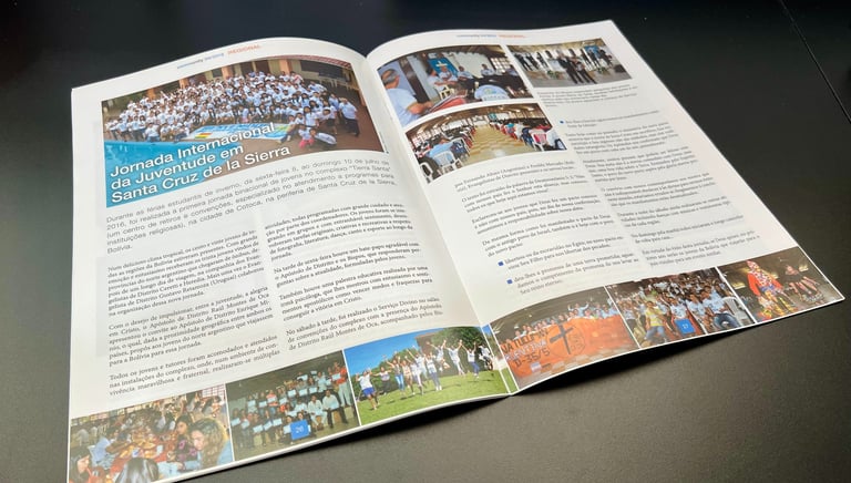 Layout revista, paginação e diagramação de artigos.