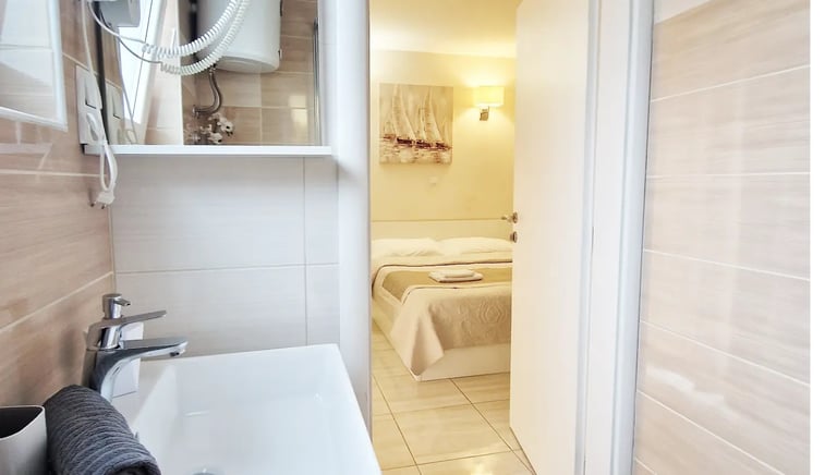 bathrom where is sink