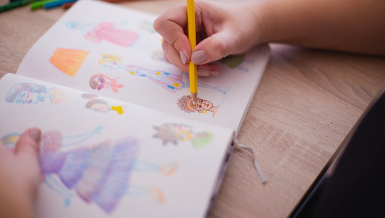 Ilustración personalizada que muestra el estilo artístico de Blanck&White Design Studio.