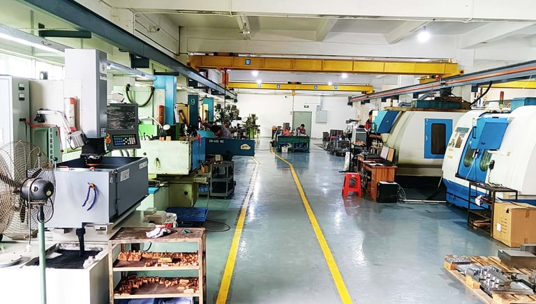 CNC machining, electrical discharge, grinding and drilling, wire cutting, polishing, mold fitting