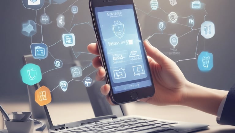 A digital wallet is open, displaying several cryptocurrency symbols inside. The background is a dark, matte surface. The symbols include Bitcoin and others, represented in bright colors against the muted background.