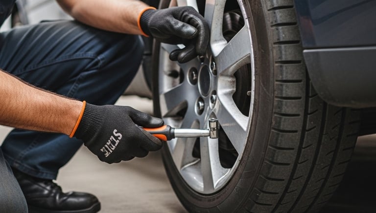 Extraction d'écrou antivol sur roue sans abîmer la jante