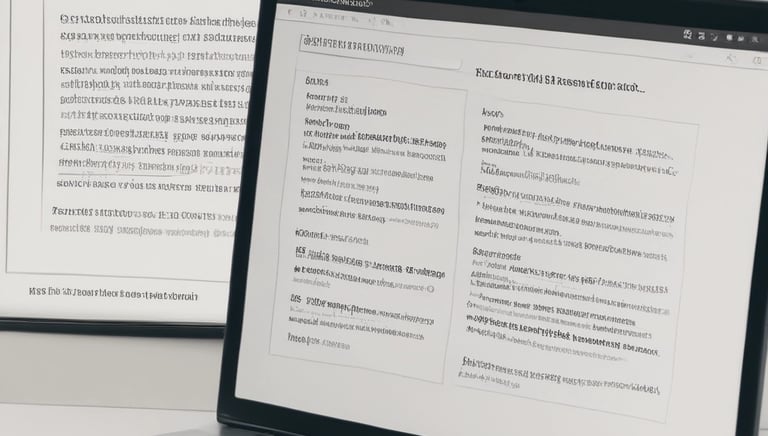 Close-up of hands marking corrections on a printed thesis draft.