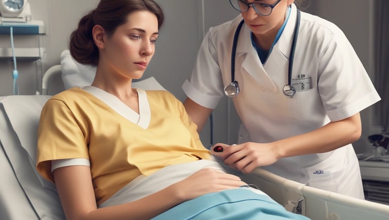 Patient consulting with a doctor through a telemedicine platform on a tablet