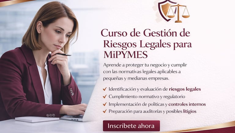 CURSO de gestion de riesgos, mipymes , compliance