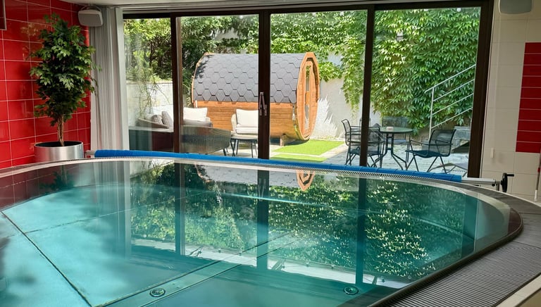 view from the private pool