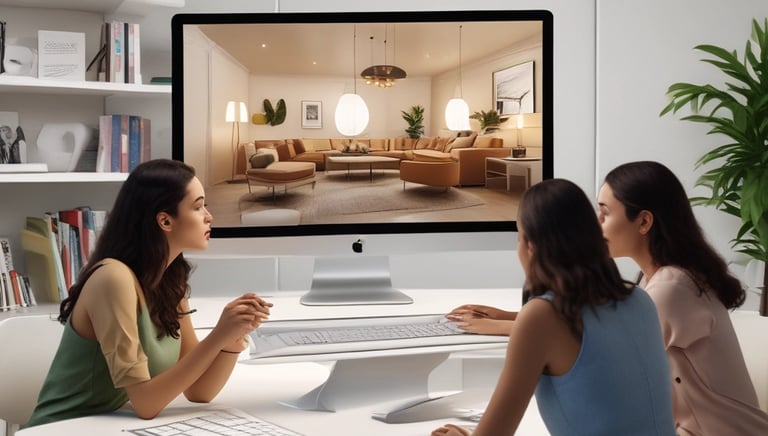 Elegant showroom displaying curated Brazilian high-end decor pieces.