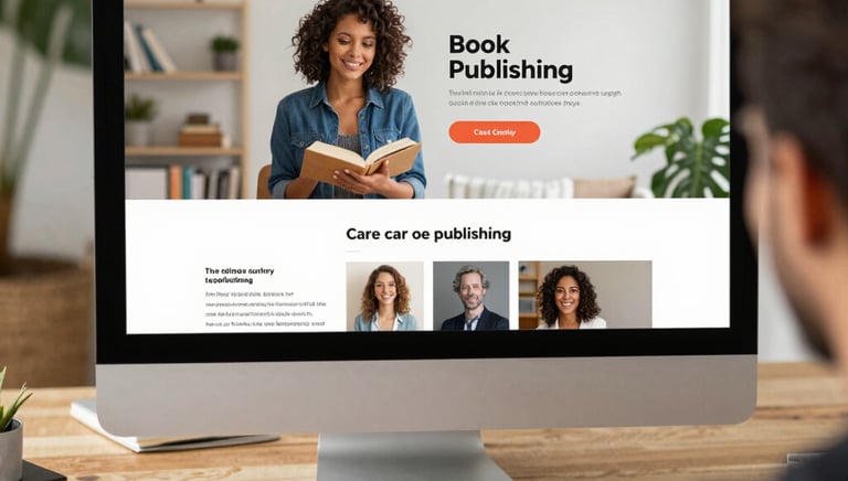 A sleek tablet displaying a vibrant ebook cover on a wooden desk with a cup of coffee.