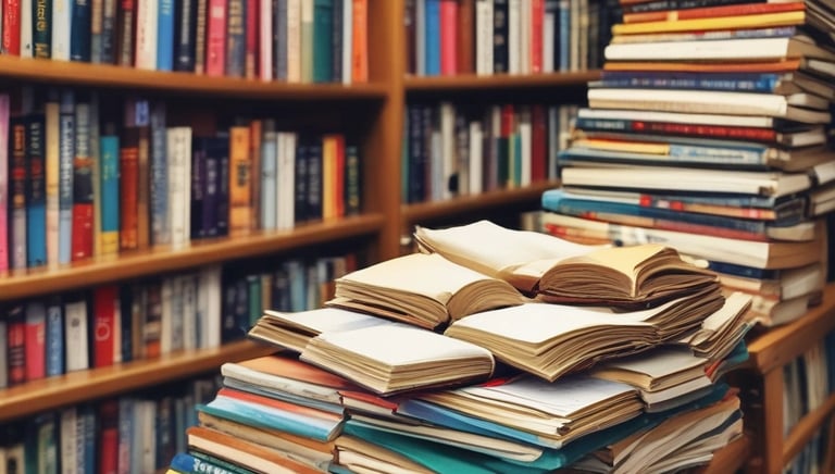 A digital library interface showing psychology study materials on a laptop screen.