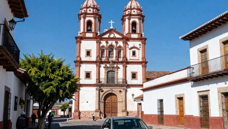 A sleek black sedan waiting outside an airport terminal with luggage nearby.
