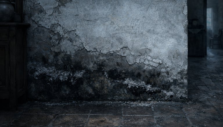 Ambiente interior frío y húmedo provocado por capilaridad