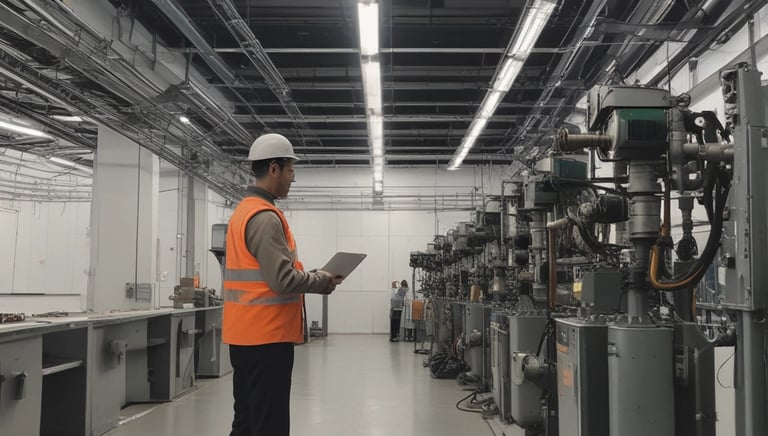 Technician arriving at a customer's home with tools in hand