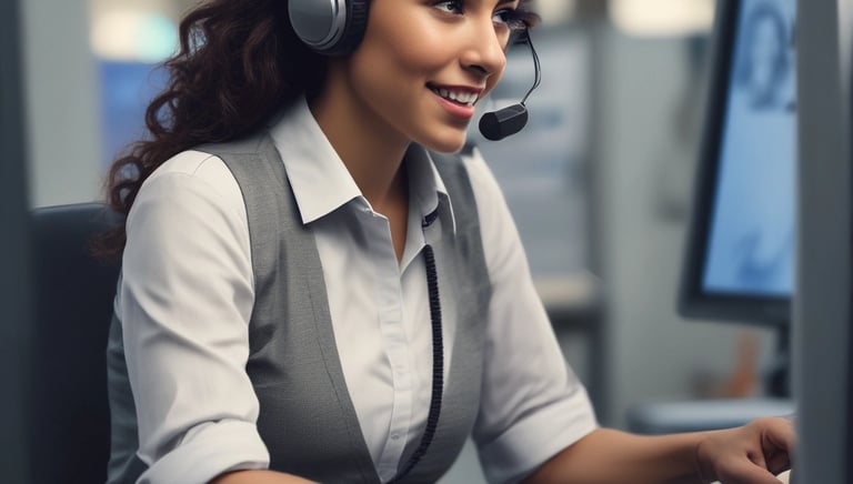 Professional technician explaining technical details to a client