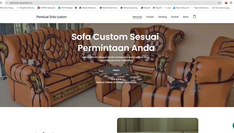 jasa buat website sofa