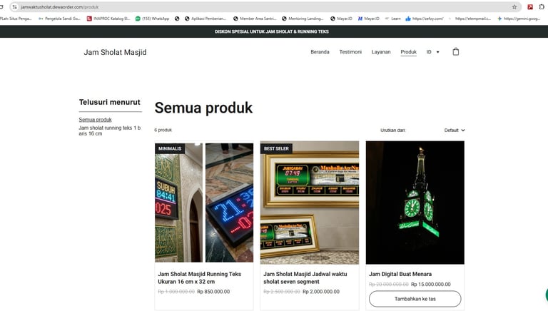PEMBUAT WEBSITE TOKO ONLINE