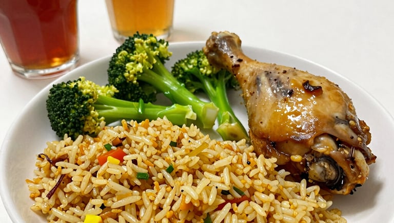 Close-up of a beautifully arranged gourmet meal showcasing fresh ingredients.